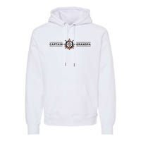 Captain Grandpa Family Grandchild Boating Premium Hoodie