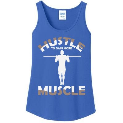 Calisthenics Ghetto Fitness "Hustle To Gain Muscle" Cute Gift Ladies Essential Tank