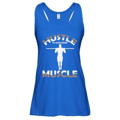 Calisthenics Ghetto Fitness "Hustle To Gain Muscle" Cute Gift Ladies Essential Flowy Tank