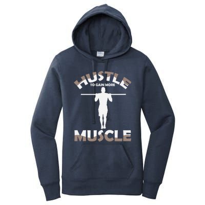 Calisthenics Ghetto Fitness "Hustle To Gain Muscle" Cute Gift Women's Pullover Hoodie