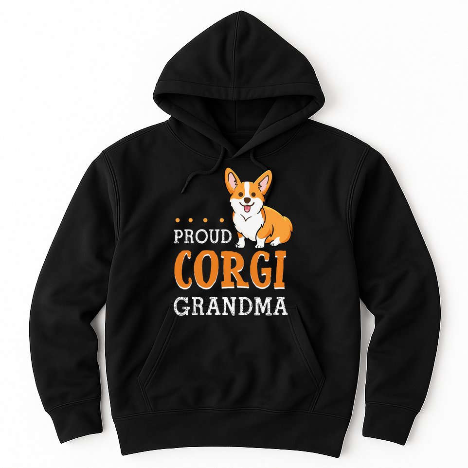 Corgi Grandma Funny Mother's Day Dog Lover Gift Proud Hoodie