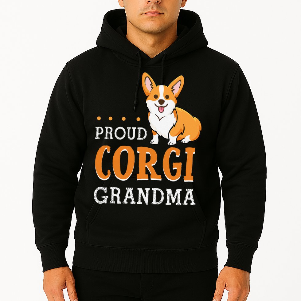 Corgi Grandma Funny Mother's Day Dog Lover Gift Proud Hoodie