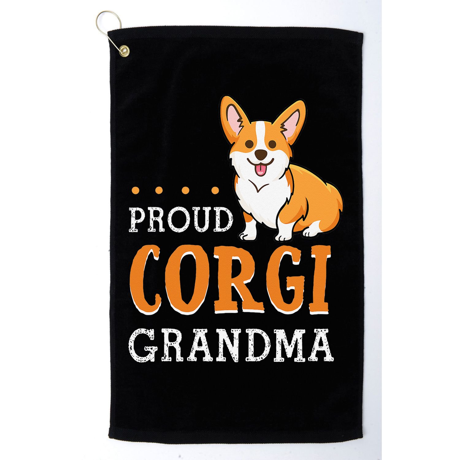 Corgi Grandma Funny Mother's Day Dog Lover Gift Proud Golf Towel