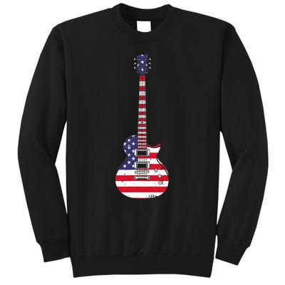 Cool Guitar For Men Women Musician Electric Guitarist Music Tall Sweatshirt