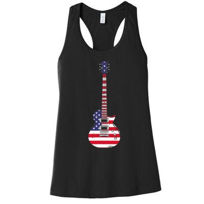 Cool Guitar For Men Women Musician Electric Guitarist Music Women's Racerback Tank