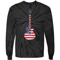 Cool Guitar For Men Women Musician Electric Guitarist Music Tie-Dye Long Sleeve Shirt