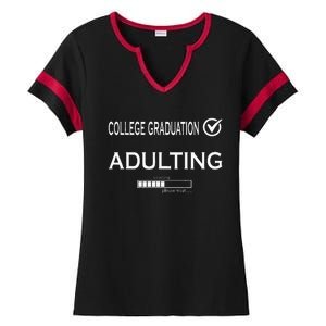 College Graduation Funny Graduate School Ladies Halftime Notch Neck Tee