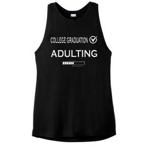 College Graduation Funny Graduate School Ladies PosiCharge Tri-Blend Wicking Tank