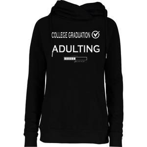 College Graduation Funny Graduate School Womens Funnel Neck Pullover Hood