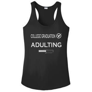 College Graduation Funny Graduate School Ladies PosiCharge Competitor Racerback Tank