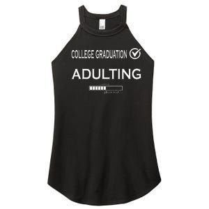 College Graduation Funny Graduate School Women's Perfect Tri Rocker Tank