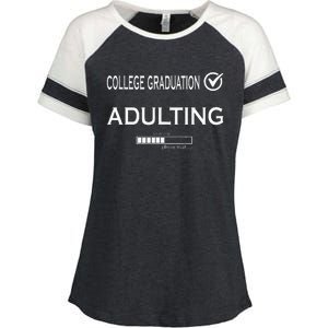 College Graduation Funny Graduate School Enza Ladies Jersey Colorblock Tee