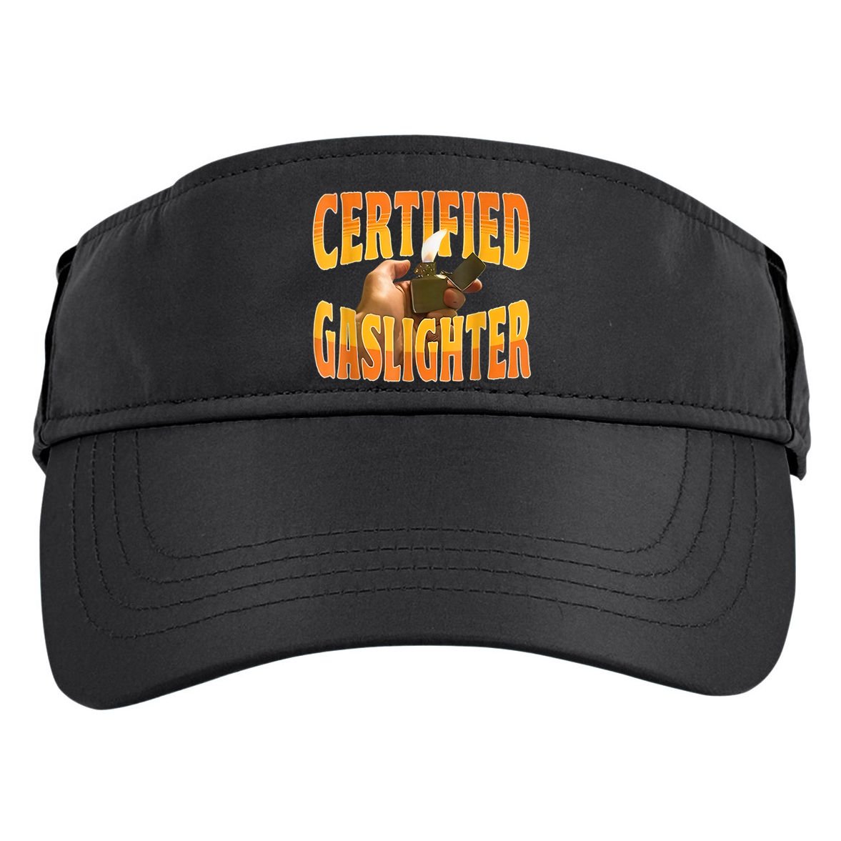 Certified Gaslighter Funny Sarcasm Oddly Specific Meme Adult Drive Performance Visor