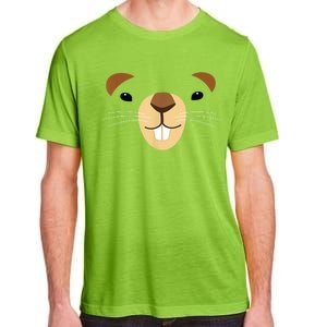 Cute Groundhog Face Adult ChromaSoft Performance T-Shirt