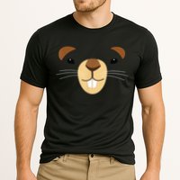 Cute Groundhog Face Cooling Performance Crew T-Shirt