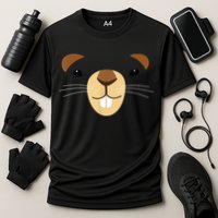 Cute Groundhog Face Cooling Performance Crew T-Shirt