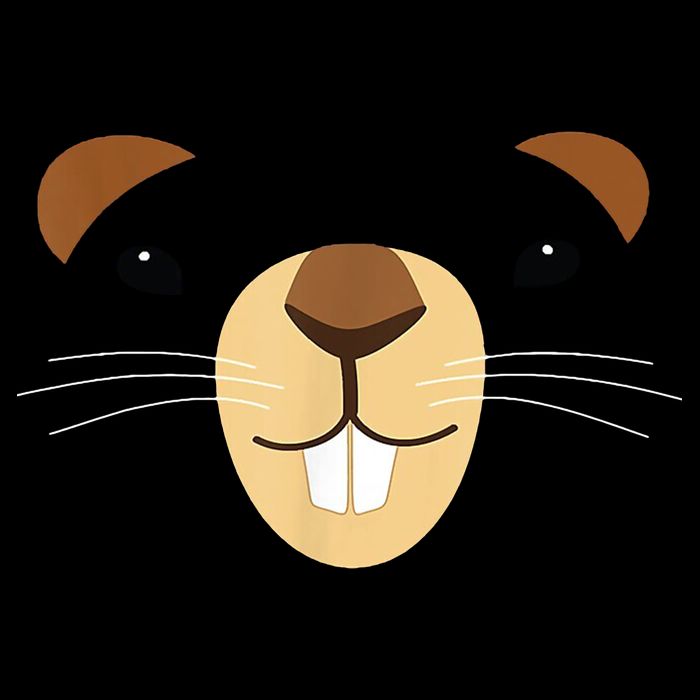 Cute Groundhog Face Cooling Performance Crew T-Shirt