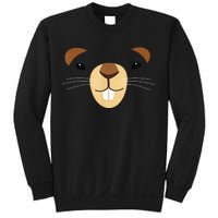 Cute Groundhog Face Sweatshirt