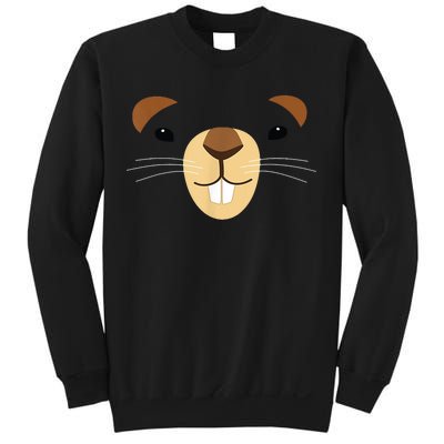 Cute Groundhog Face Sweatshirt