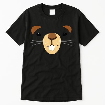 Cute Groundhog Face Tall T-Shirt