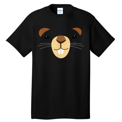 Cute Groundhog Face Tall T-Shirt