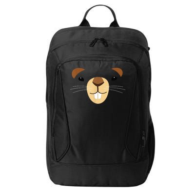 Cute Groundhog Face City Backpack