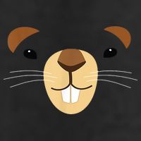 Cute Groundhog Face Adult Drive Performance Visor