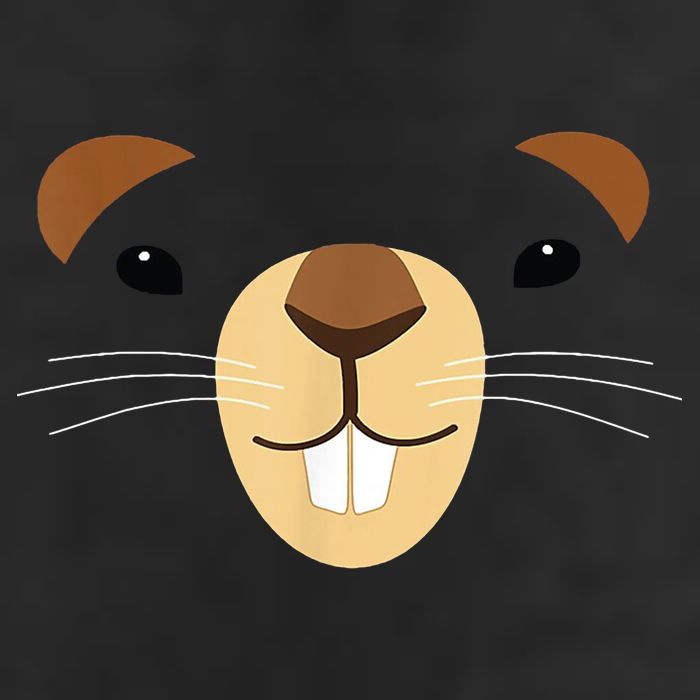 Cute Groundhog Face Adult Drive Performance Visor