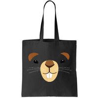 Cute Groundhog Face Tote Bag