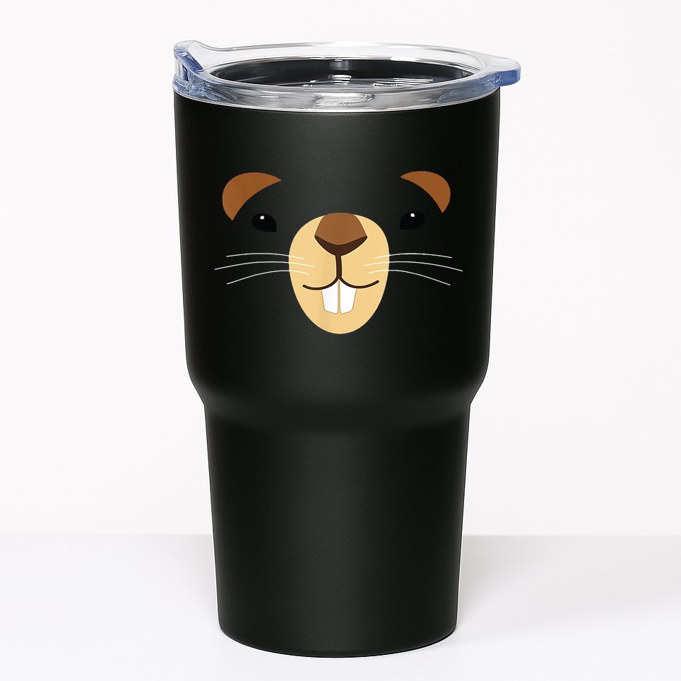 Cute Groundhog Face Tumbler
