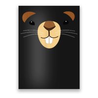 Cute Groundhog Face Poster