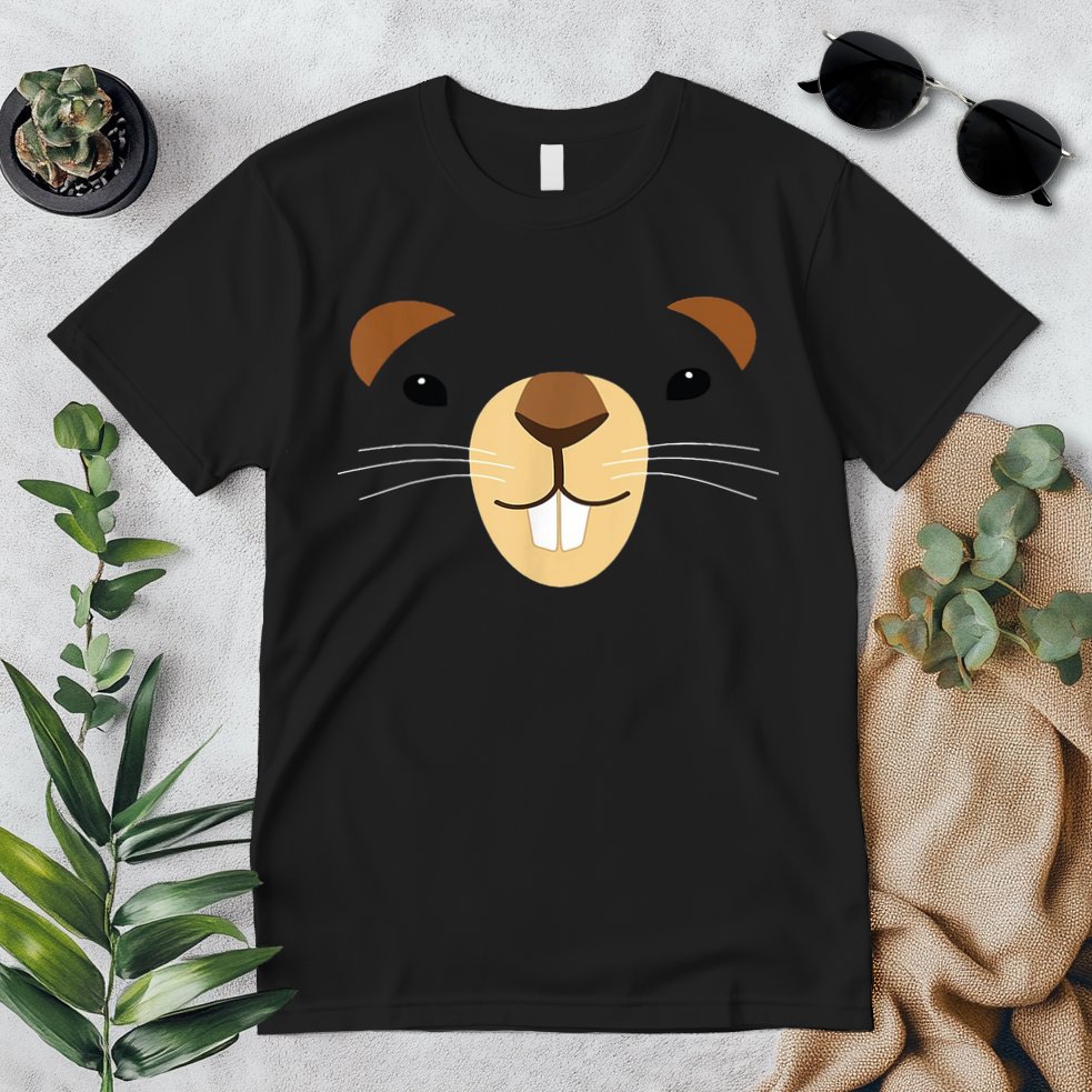 Cute Groundhog Face Premium T-Shirt