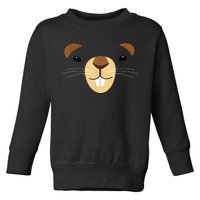 Cute Groundhog Face Toddler Sweatshirt