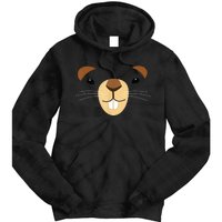 Cute Groundhog Face Tie Dye Hoodie