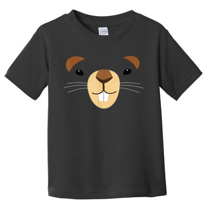 Cute Groundhog Face Toddler T-Shirt