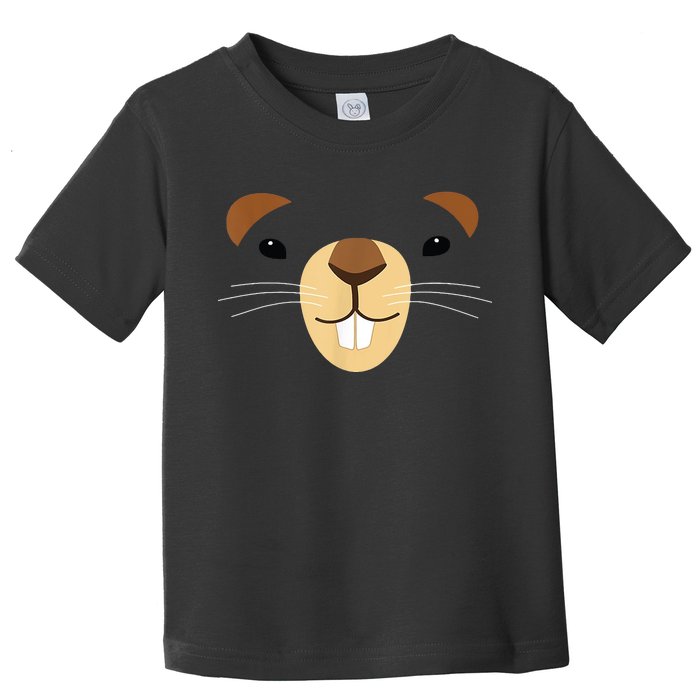 Cute Groundhog Face Toddler T-Shirt