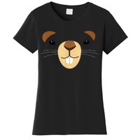 Cute Groundhog Face Women's T-Shirt