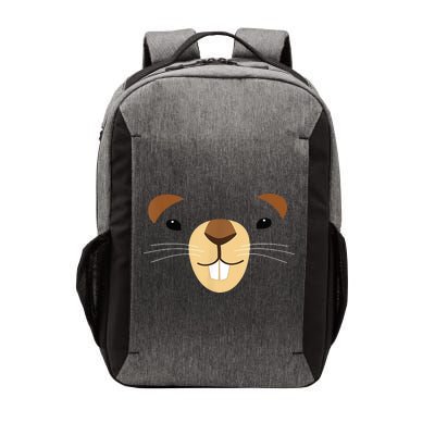 Cute Groundhog Face Vector Backpack