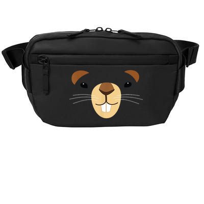 Cute Groundhog Face Crossbody Pack