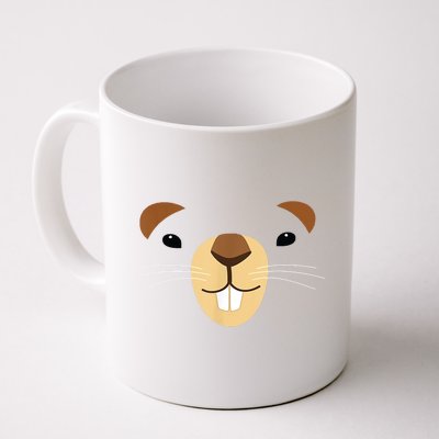 Cute Groundhog Face Coffee Mug