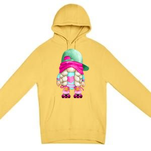 Cute Gnome Family Group Halloween Costume For Roller Skater Gift Premium Pullover Hoodie