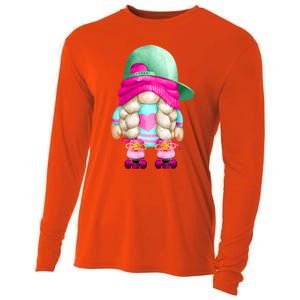 Cute Gnome Family Group Halloween Costume For Roller Skater Gift Cooling Performance Long Sleeve Crew