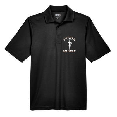 Calisthenics Ghetto Fitness Hustle To Gain Muscle Cute Gift Men's Origin Performance Pique Polo