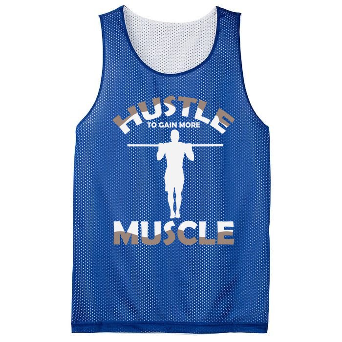 Calisthenics Ghetto Fitness Hustle To Gain Muscle Cute Gift Mesh Reversible Basketball Jersey Tank