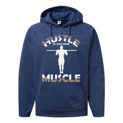 Calisthenics Ghetto Fitness Hustle To Gain Muscle Cute Gift Performance Fleece Hoodie