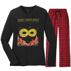 Christmas Gifts For Dance Gavin Dance Lovers Love Dance Women's Long Sleeve Flannel Pajama Set 