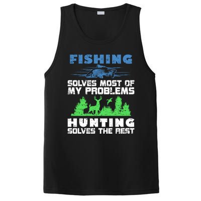 Cute Gift Fishing Solves Most Of My Problems Hunting The Rest Fishing PosiCharge Competitor Tank