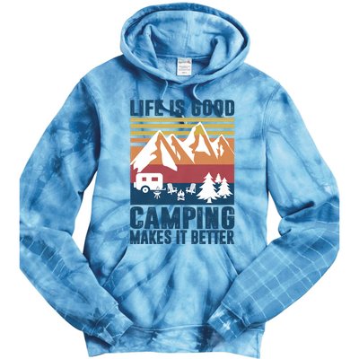 Camping Gifts For Camper Camping Makes It Better Tie Dye Hoodie