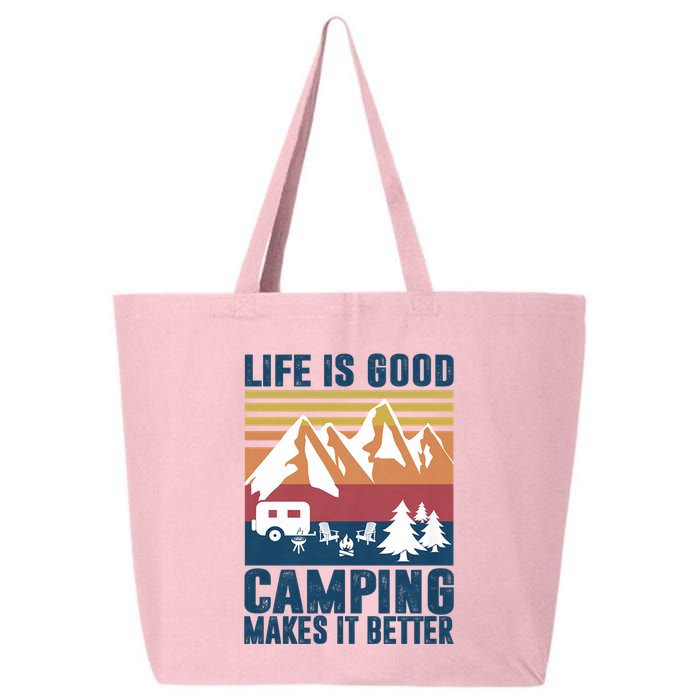 Camping Gifts For Camper Camping Makes It Better 25L Jumbo Tote