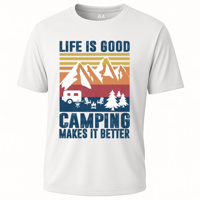 Camping Gifts For Camper Camping Makes It Better Cooling Performance Crew T-Shirt